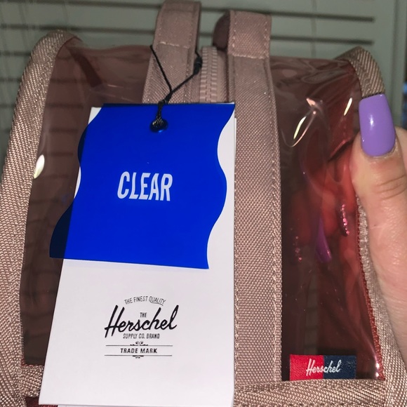Herschel Clear Pink Bookbag/Backpack - Picture 4 of 4